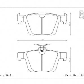 Plaquettes de Frein Arrière Endless Performance pour VW Golf 7/8 GTI/R, Audi S3/RS3 8V, TT/TTS 8S MQB EIP251 - Performengine